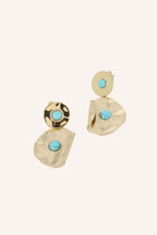 Boucles Bohm Paris - Abélie Boucles d'oreilles Pendantes Bohm Paris Howlite bleu 