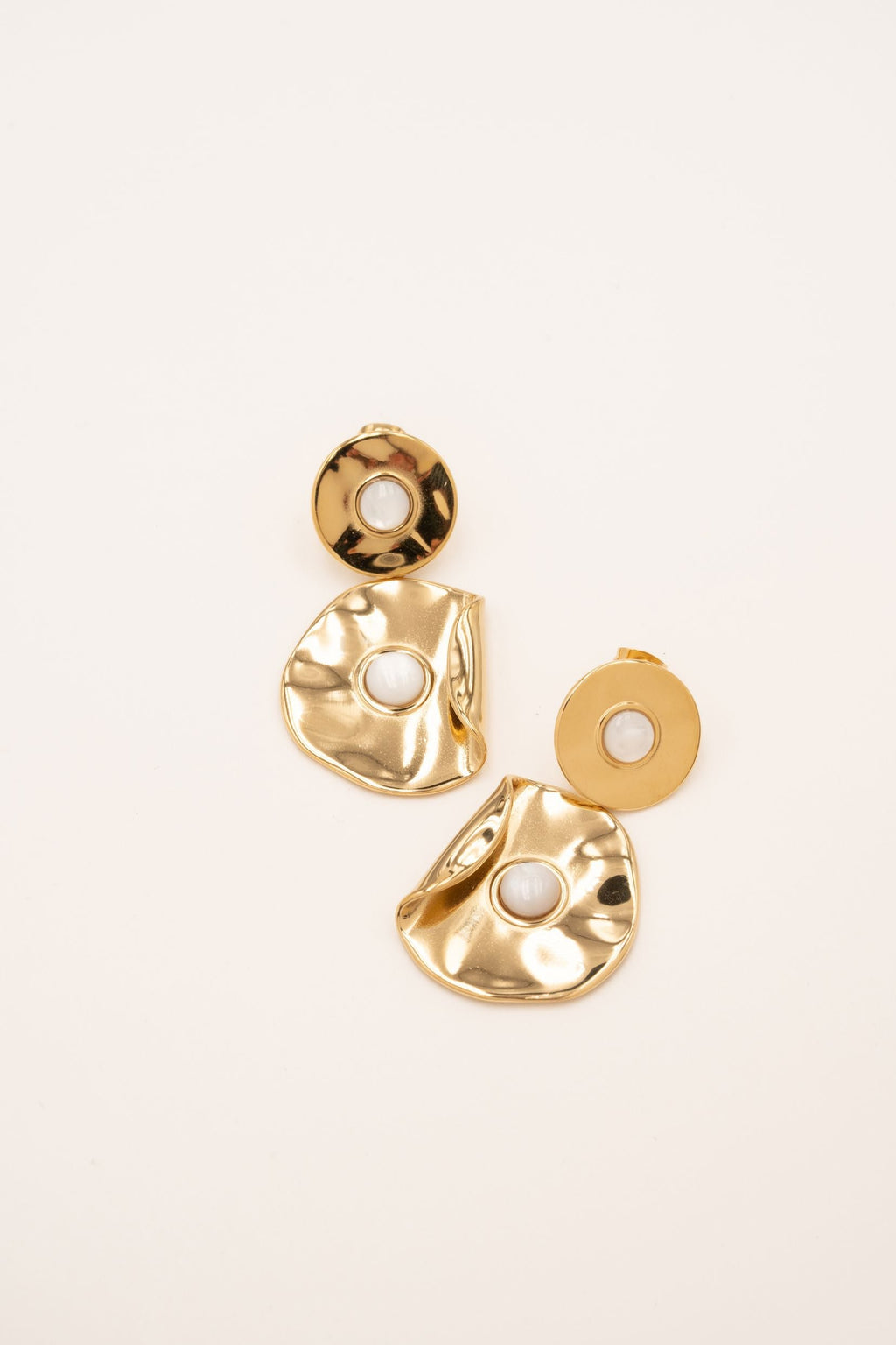 Boucles Bohm Paris - Abélie Boucles d'oreilles Pendantes Bohm Paris Nacre blanche 