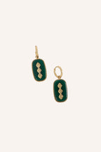 Boucles Bohm Paris - Dévonne Boucles types Créoles Bohm Paris agate verte 