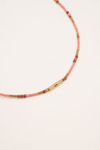 Colliers Bohm Paris - Leana Colliers sur fil Bohm Paris Jaspe rose 