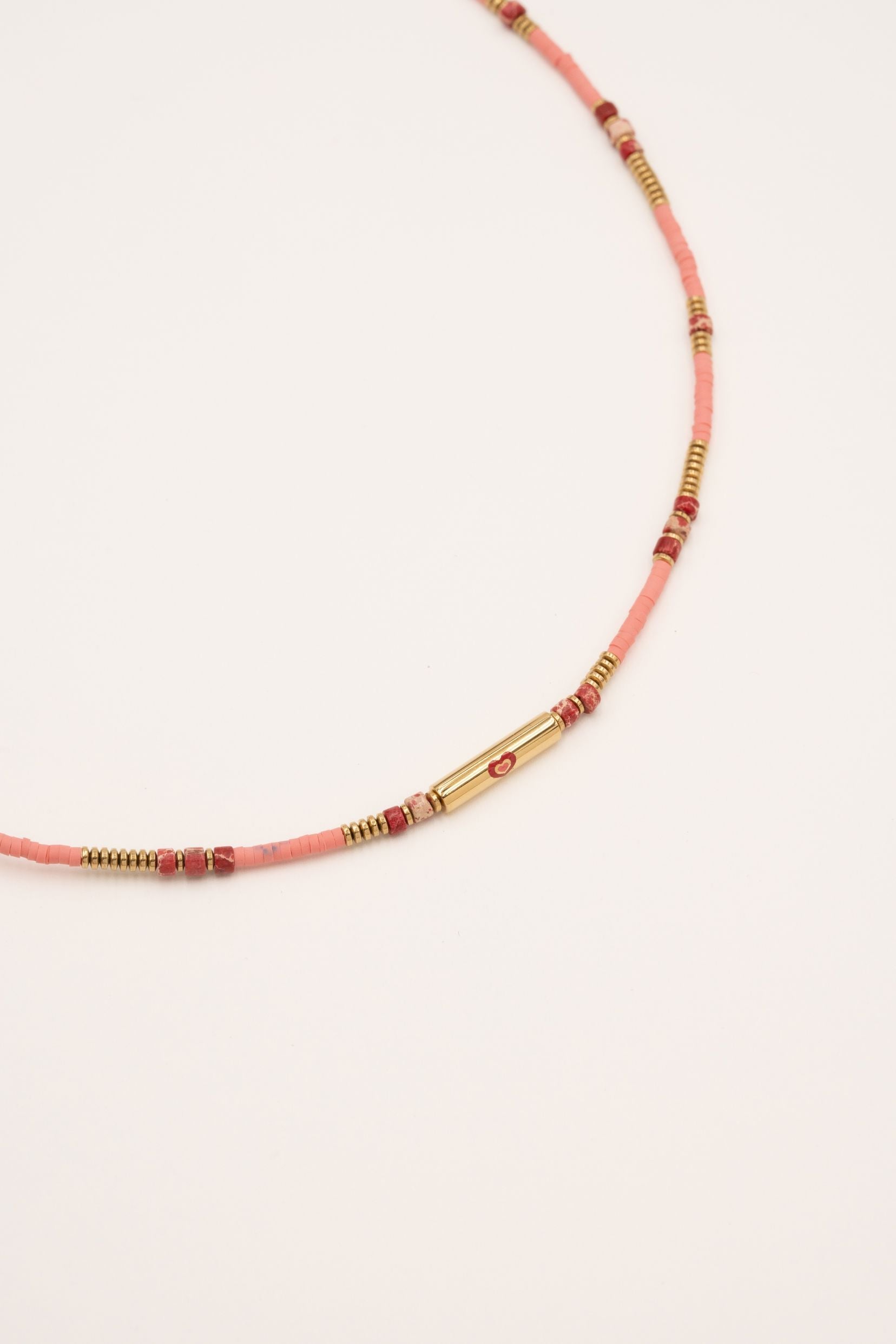 Colliers Bohm Paris - Leana Colliers sur fil Bohm Paris Jaspe rose 